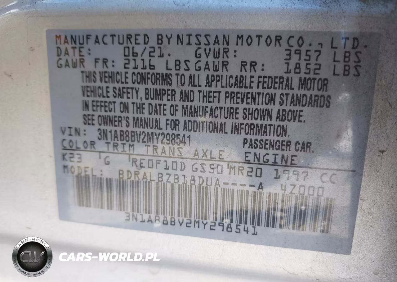 2021 Nissan Sentra S Xtronic Cvt VIN:3N1AB8BV2MY298541 - 9