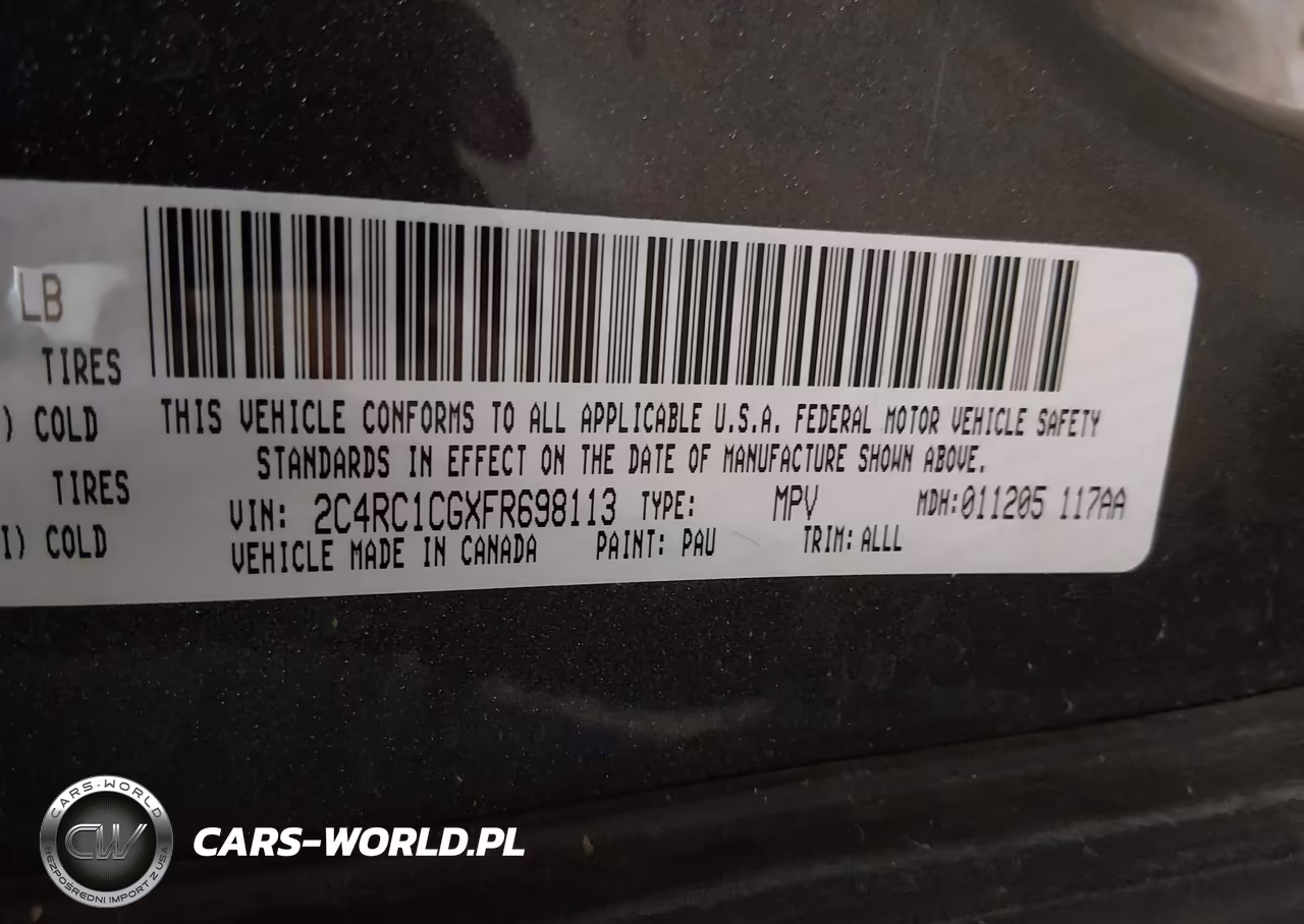 2015 Chrysler Town & Country Touring-L VIN:2C4RC1CGXFR698113 - 9