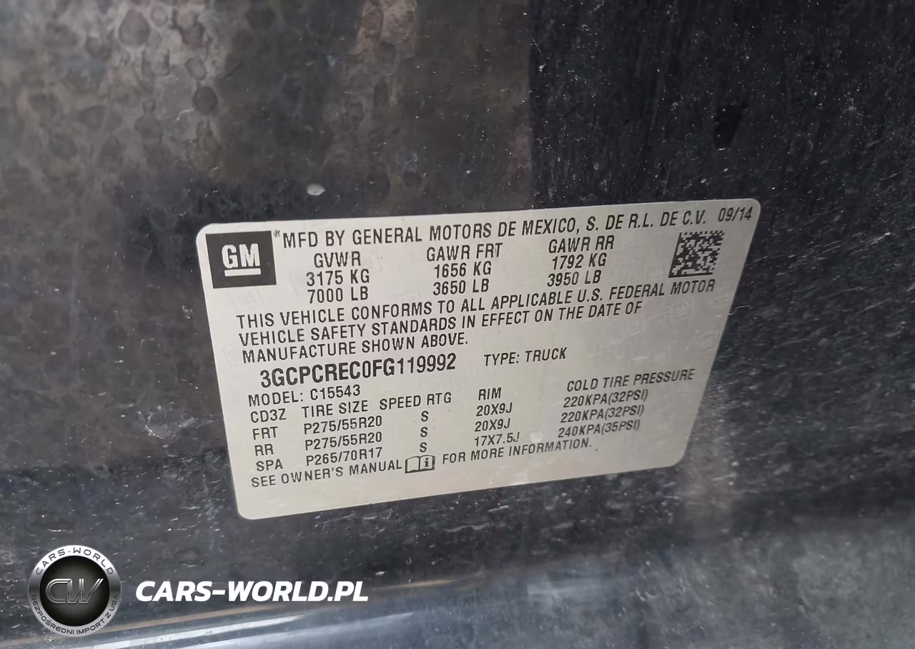 2015 Chevrolet Silverado 1500 1Lt VIN:3GCPCREC0FG119992 - 9