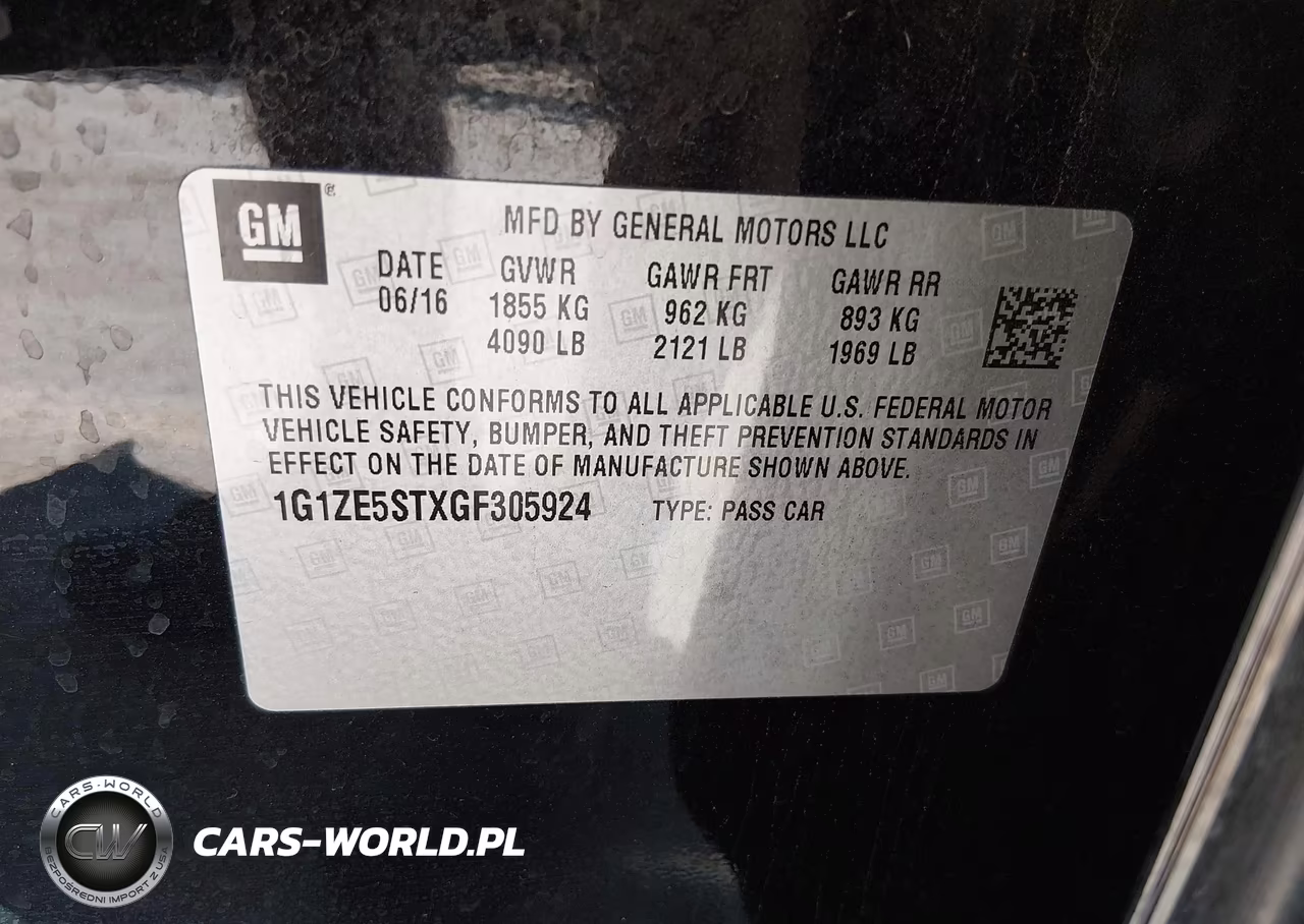 2016 Chevrolet Malibu 1Lt VIN:1G1ZE5STXGF305924 - 9