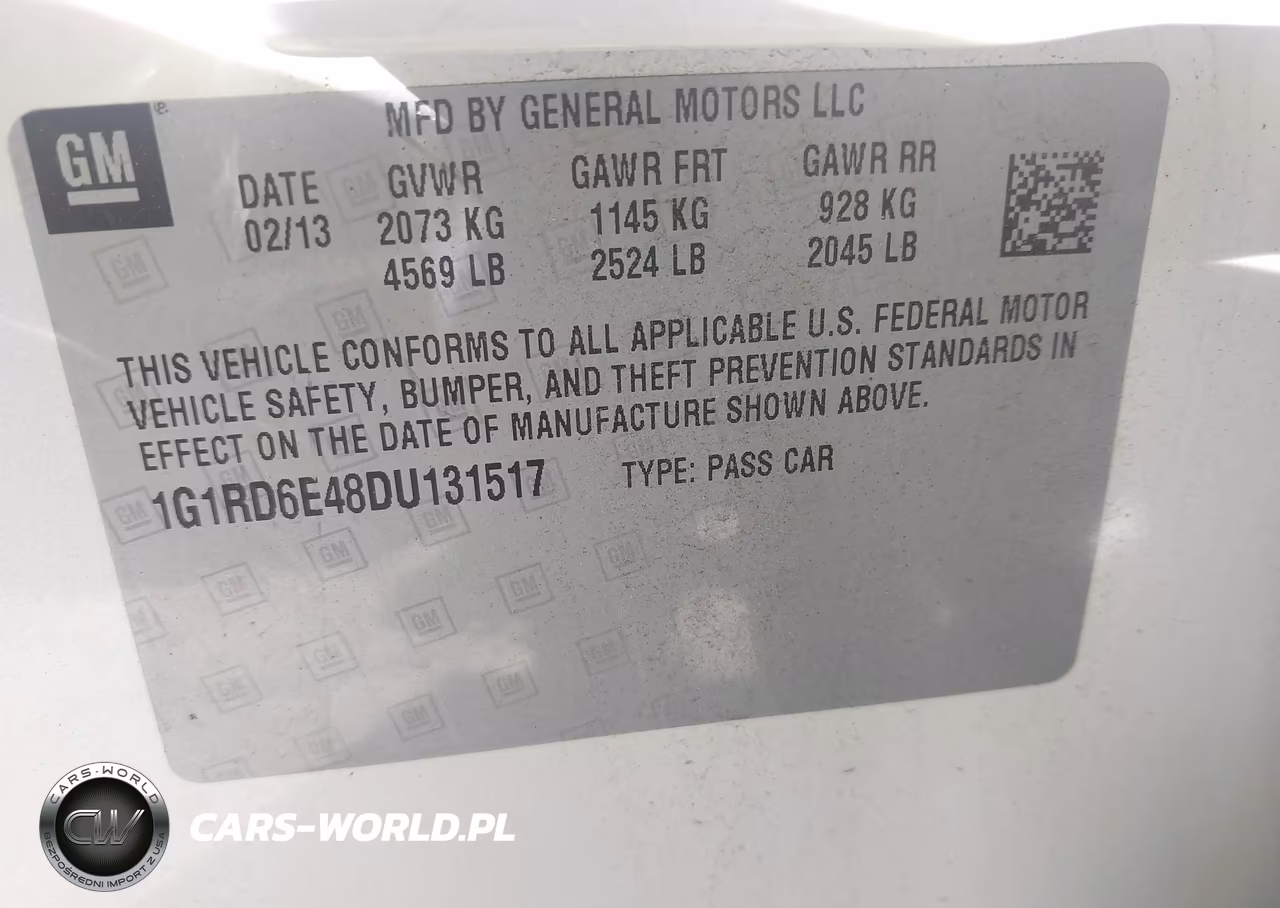 2013 Chevrolet Volt VIN:1G1RD6E48DU131517 - 9