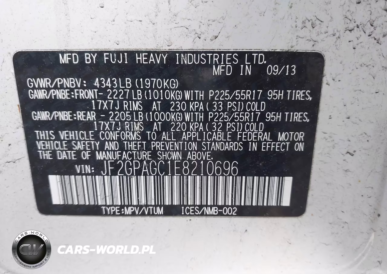 2014 Subaru Xv Crosstrek 2.0I Limited VIN:JF2GPAGC1E8210696 - 9
