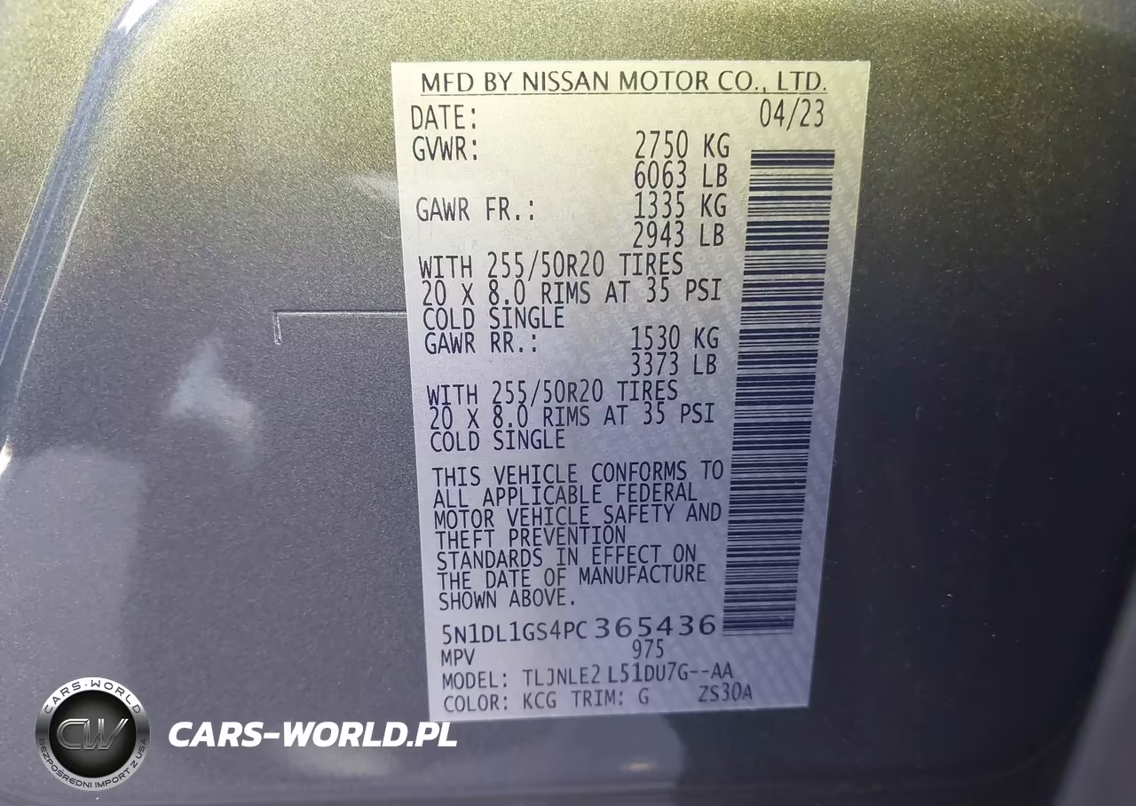 2023 Infiniti Qx60 Sensory Awd VIN:5N1DL1GS4PC365436 - 9