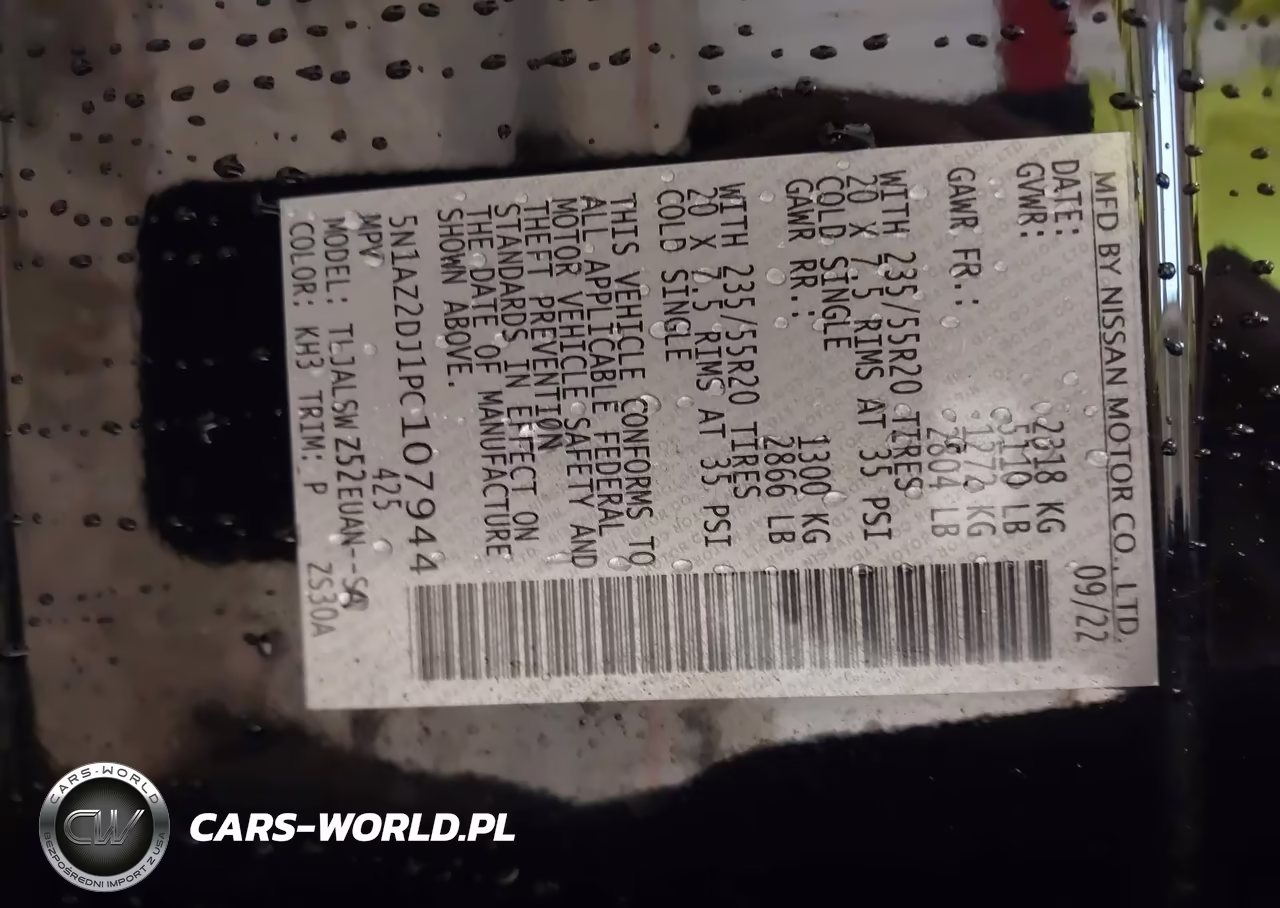 2023 Nissan Murano Platinum Fwd VIN:5N1AZ2DJ1PC107944 - 9