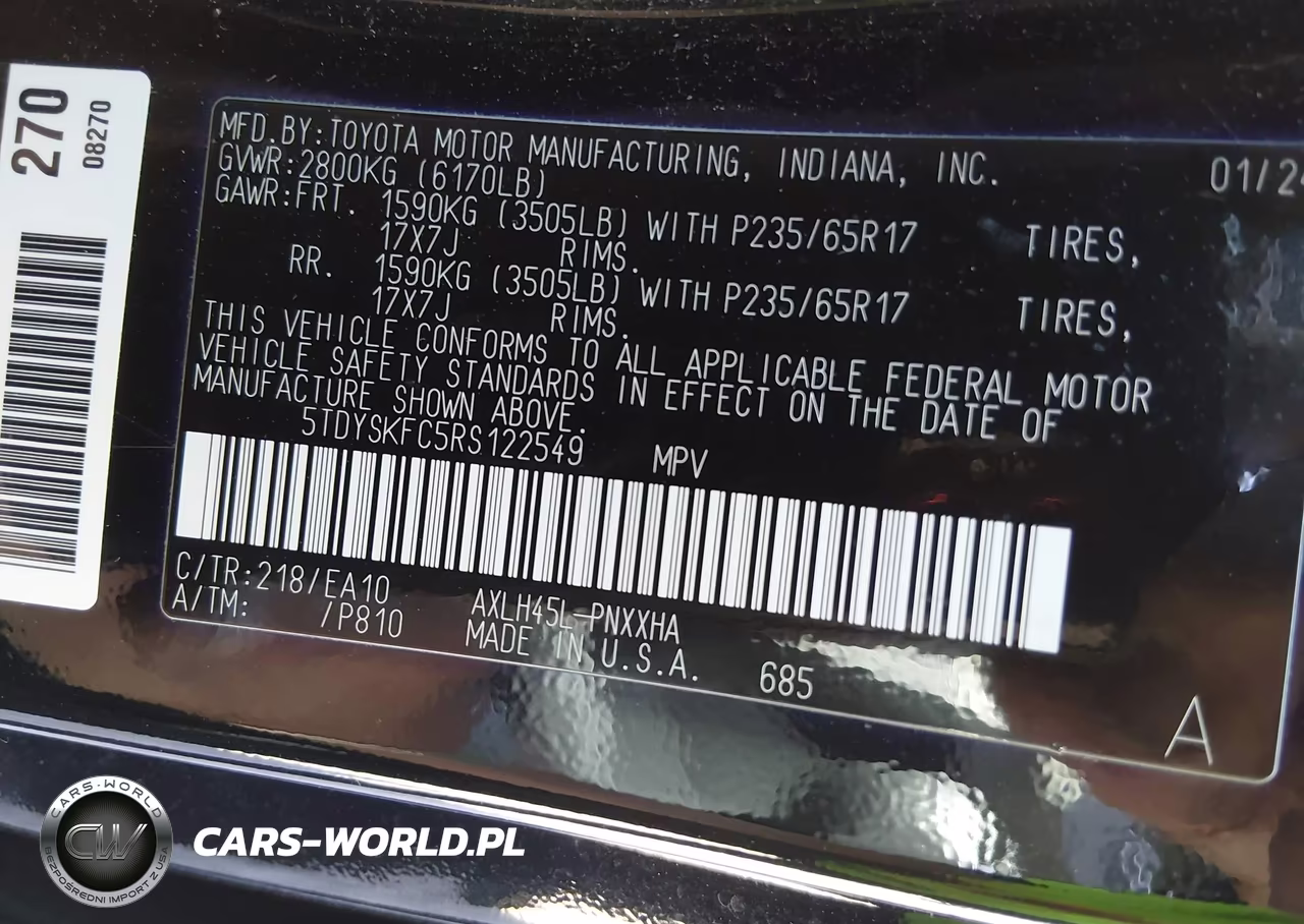 2024 Toyota Sienna Xle VIN:5TDYSKFC5RS122549 - 9