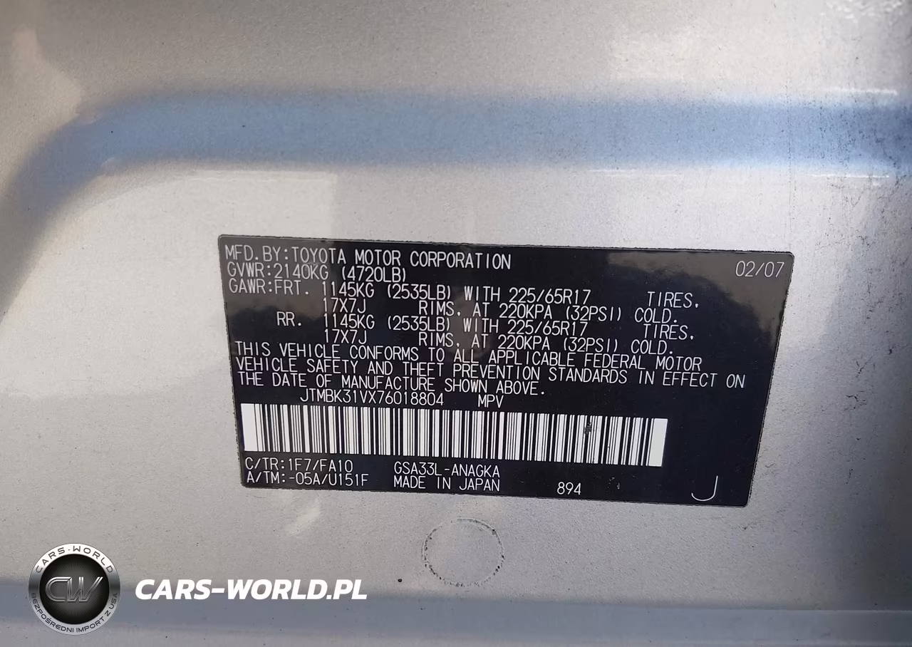 2007 Toyota Rav4 Limited V6 VIN:JTMBK31VX76018804 - 9