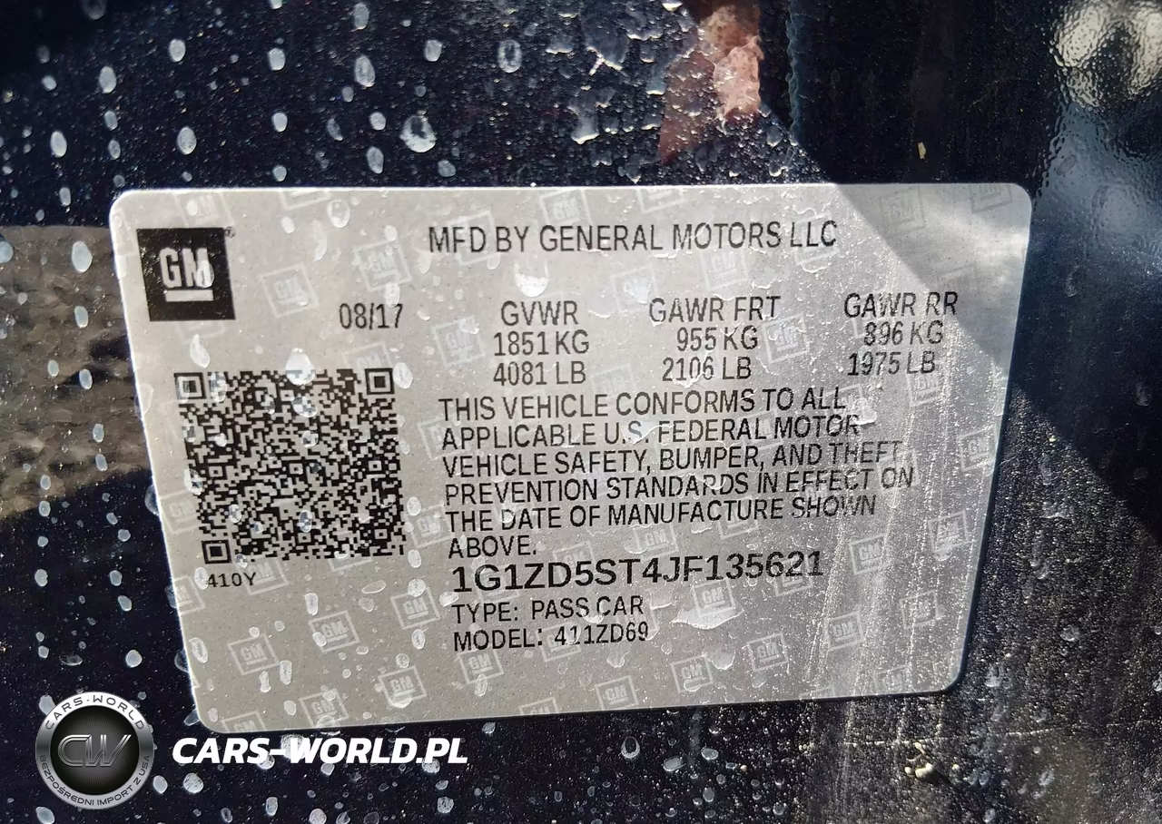 2018 Chevrolet Malibu Lt VIN:1G1ZD5ST4JF135621 - 9