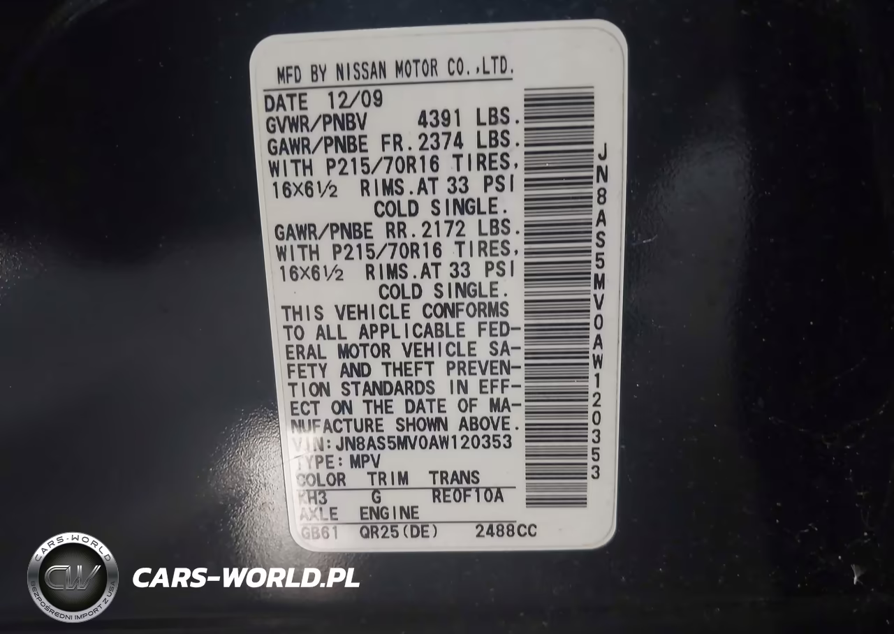 2010 Nissan Rogue S VIN:JN8AS5MV0AW120353 - 9