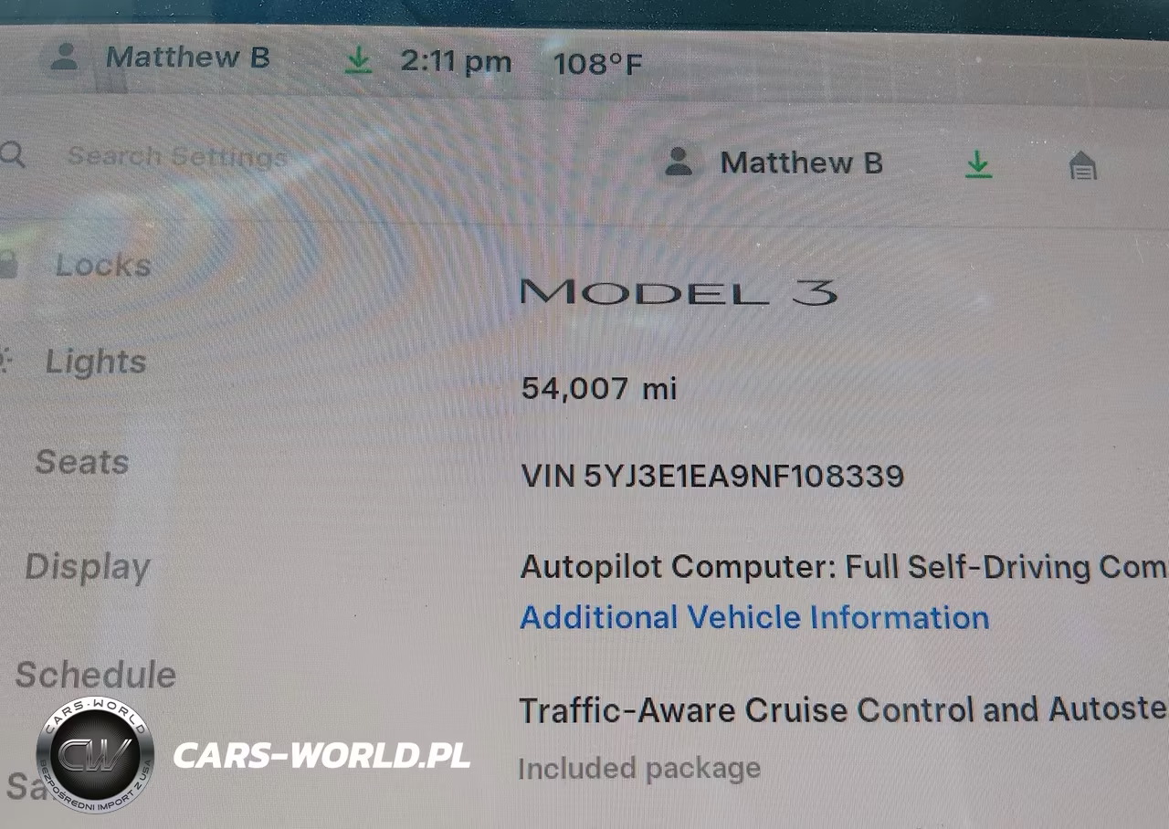 2022 Tesla Model 3 Rear-Wheel Drive VIN:5YJ3E1EA9NF108339 - 18