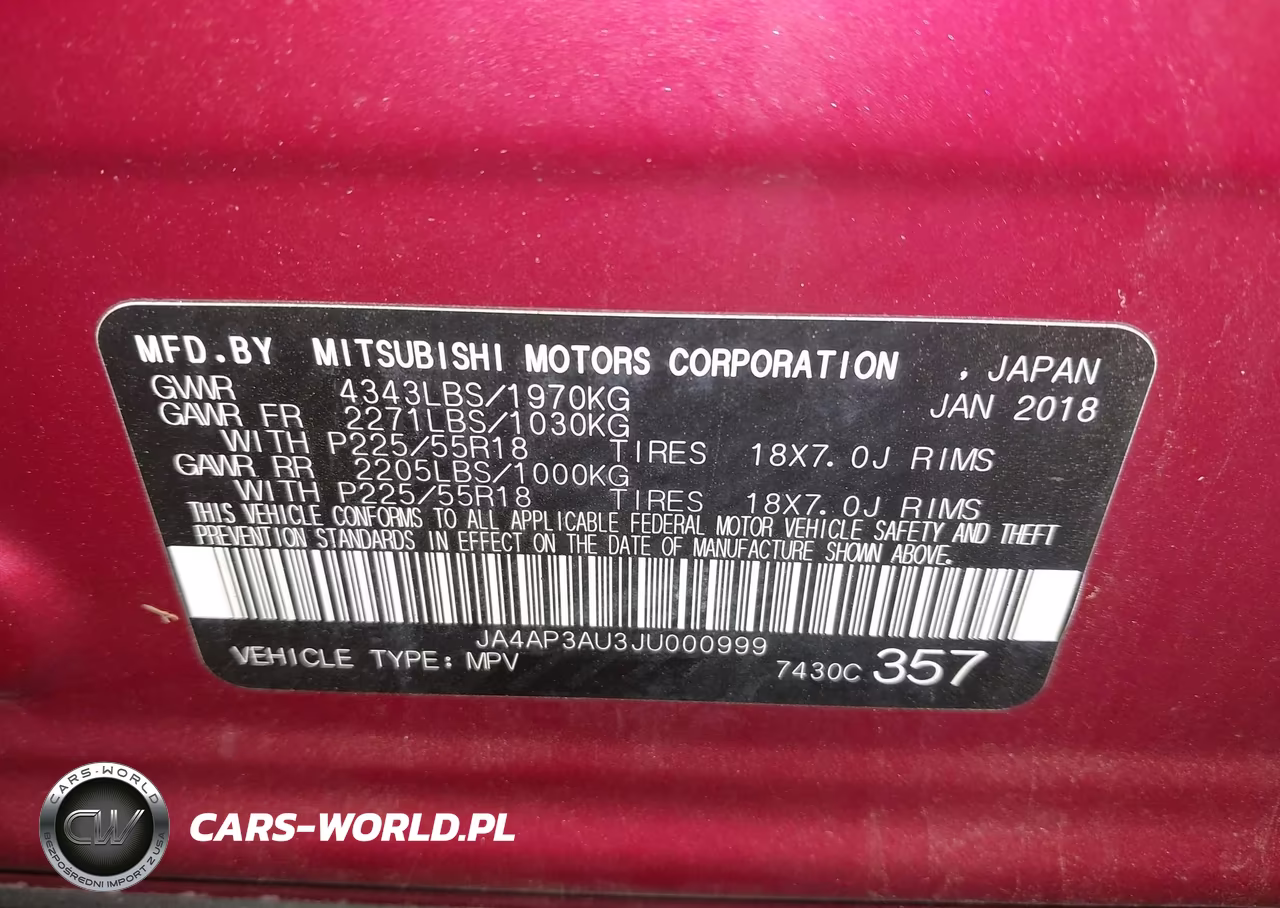 2018 Mitsubishi Outlander Sport 2.0 Es VIN:JA4AP3AU3JU000999 - 9