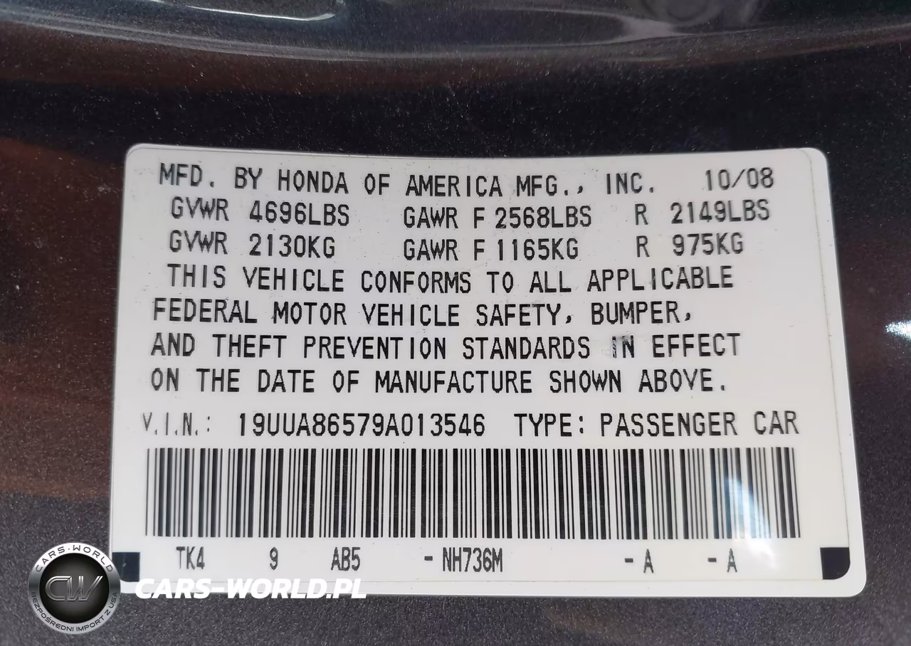 2009 Acura Tl 3.5 VIN:19UUA86579A013546 - 9