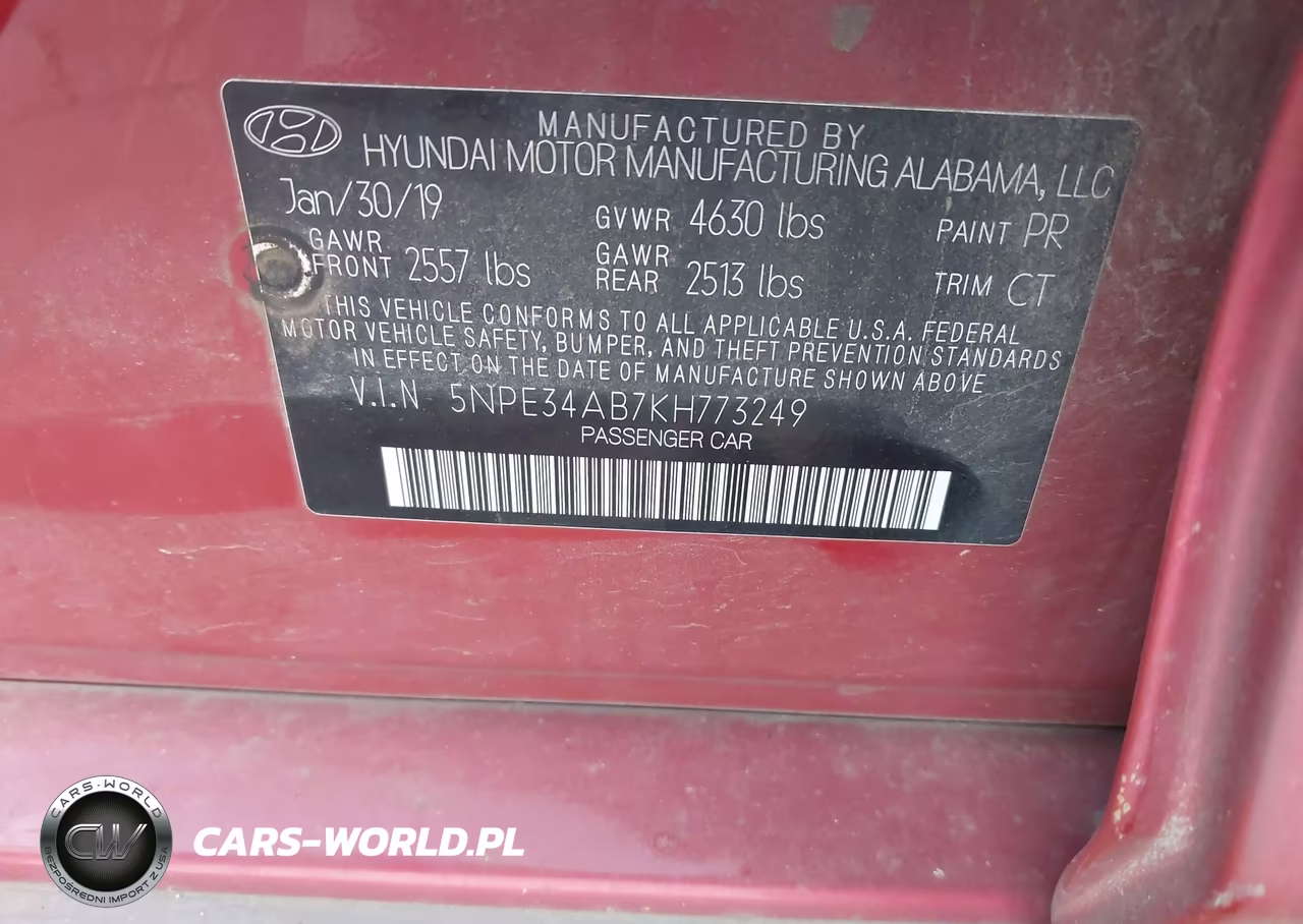 2019 Hyundai Sonata Limited 2.0T VIN:5NPE34AB7KH773249 - 9