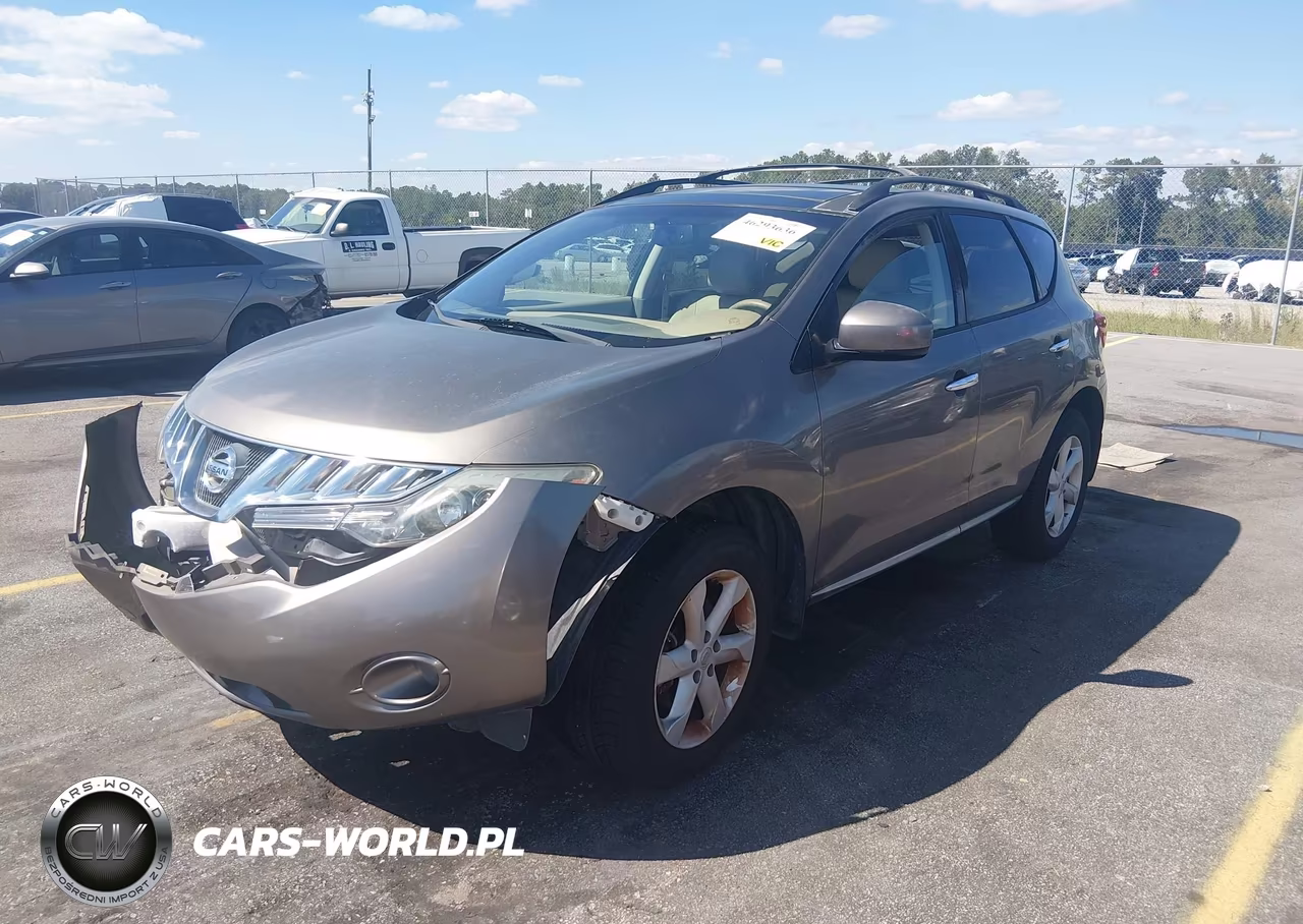 2009 Nissan Murano Sl VIN:JN8AZ18W19W114029 - 2