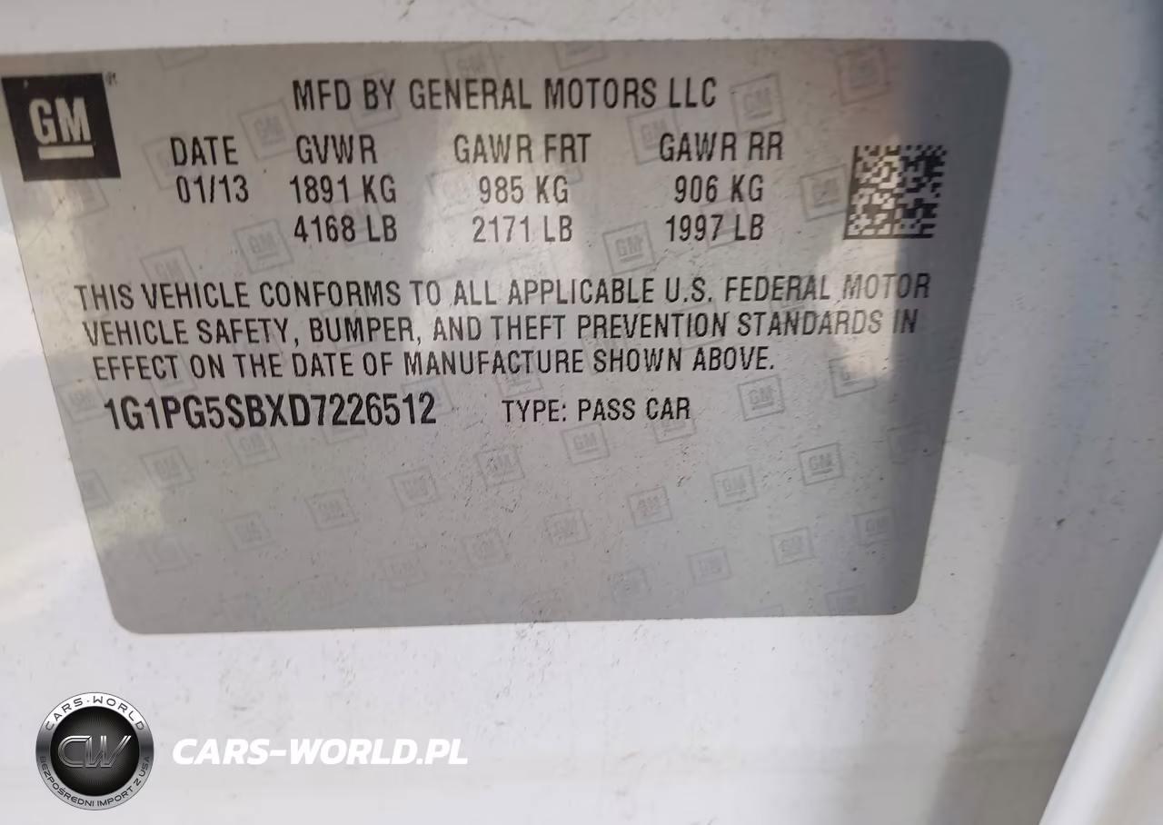 2013 Chevrolet Cruze Ltz VIN:1G1PG5SBXD7226512 - 9