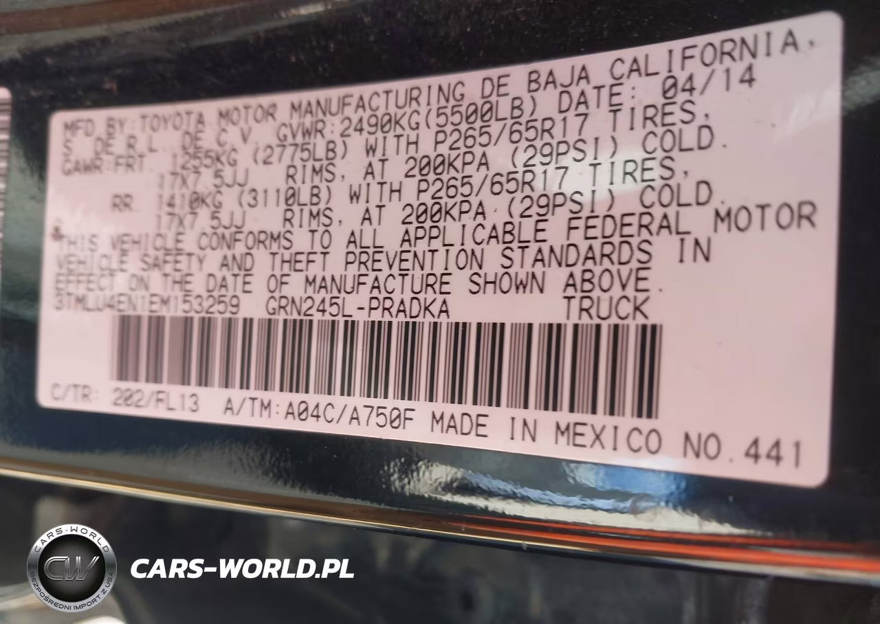 2014 Toyota Tacoma Base V6 VIN:3TMLU4EN1EM153259 - 9