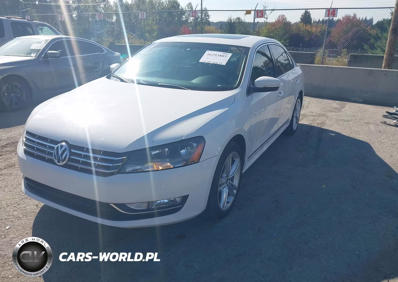 2014 Volkswagen Passat 2.0L Tdi Se VIN:1VWBN7A34EC089344 - 2