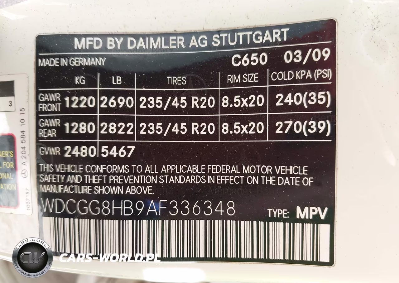 2010 Mercedes-Benz Glk 350 4Matic VIN:WDCGG8HB9AF336348 - 9