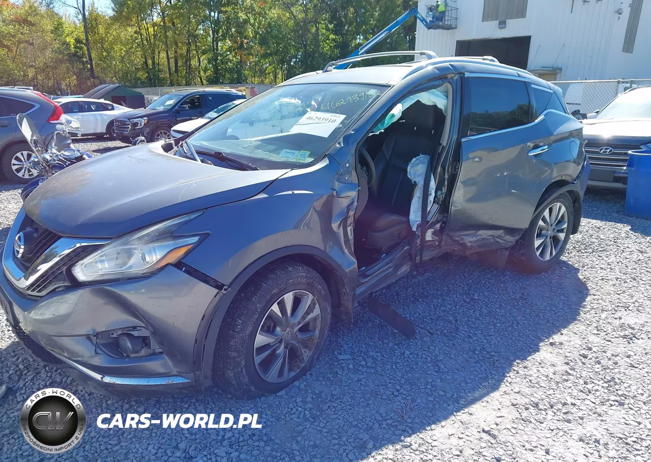 2015 Nissan Murano Sl VIN:5N1AZ2MH9FN240466 - 2