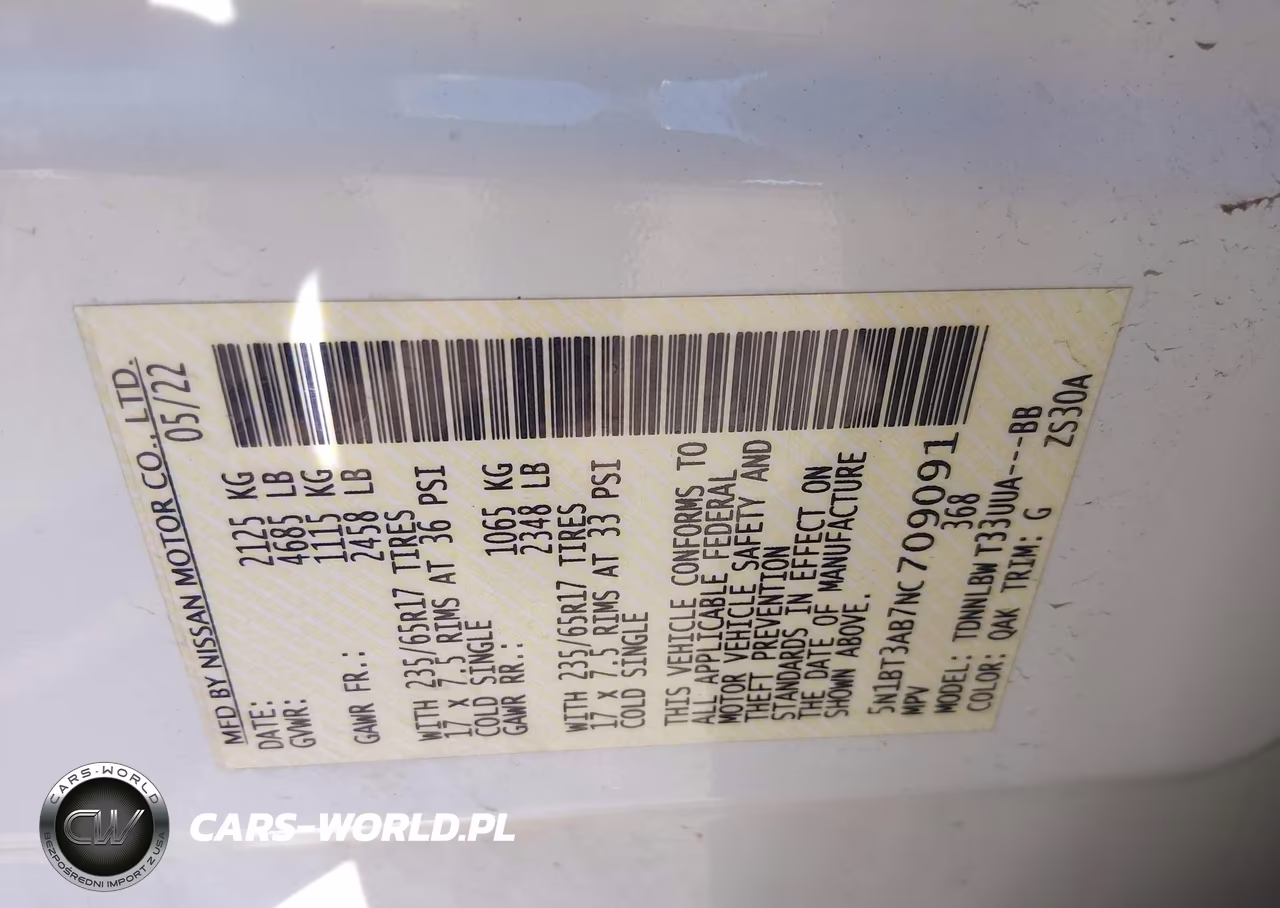2022 Nissan Rogue S Intelligent Awd VIN:5N1BT3AB7NC709091 - 9