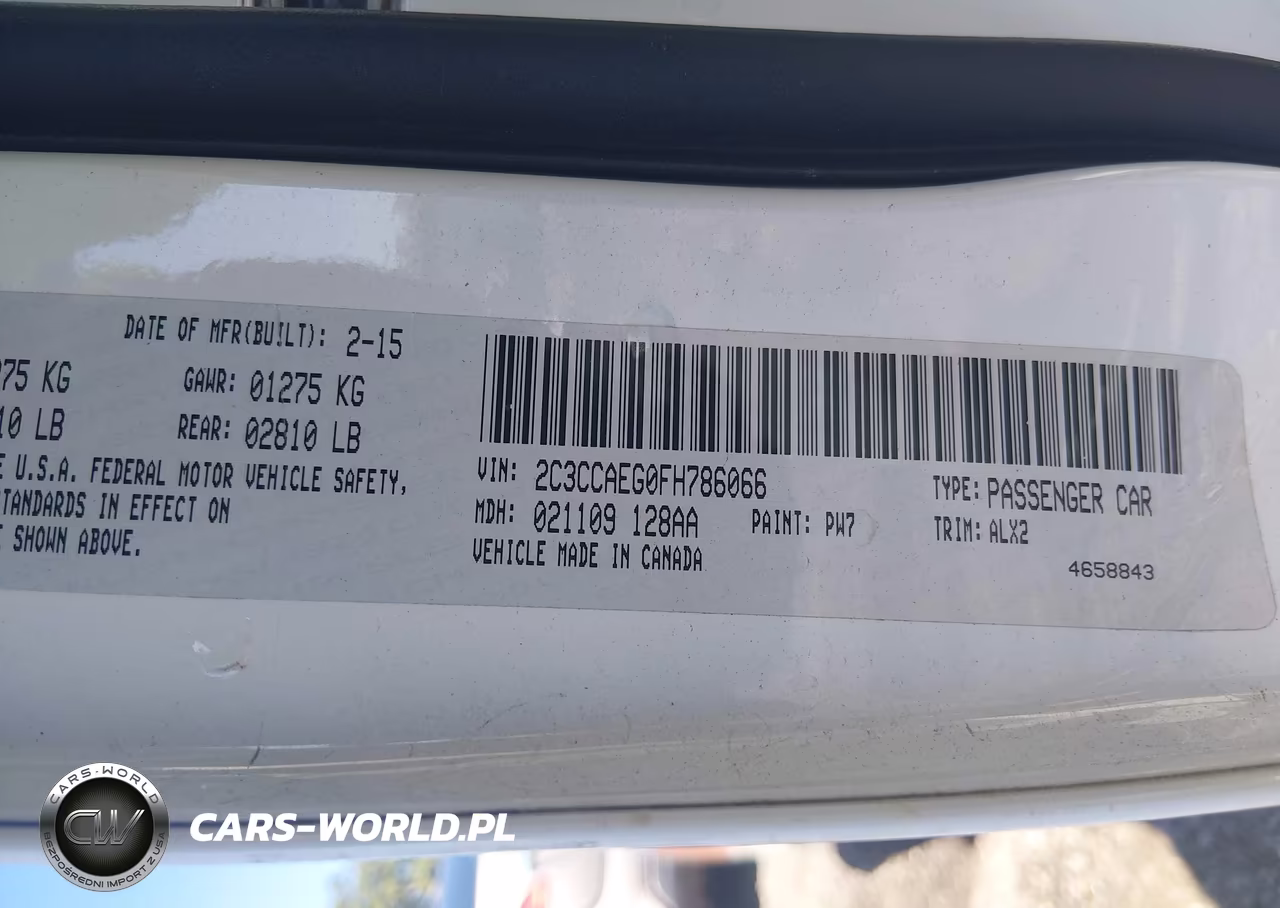 2015 Chrysler 300C VIN:2C3CCAEG0FH786066 - 9