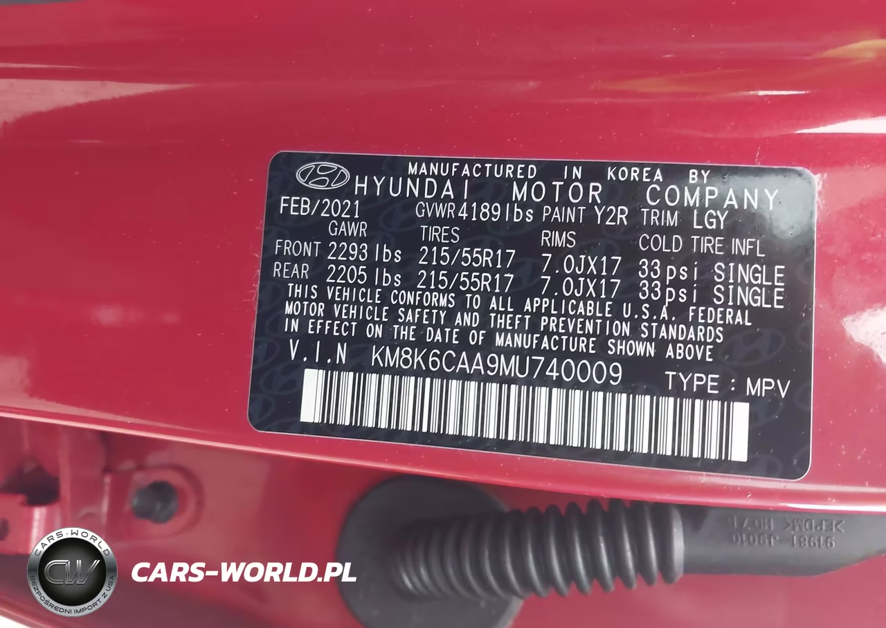 2021 Hyundai Kona Sel Plus VIN:KM8K6CAA9MU740009 - 9