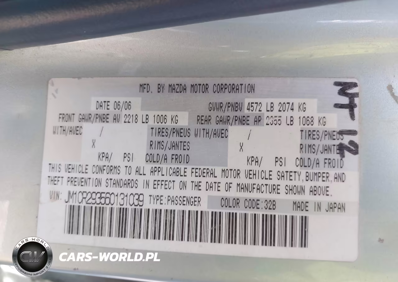 2006 Mazda Mazda5 Touring VIN:JM1CR293560131039 - 9