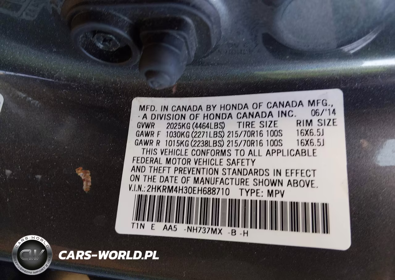 2014 Honda Cr-V Lx VIN:2HKRM4H30EH688710 - 9