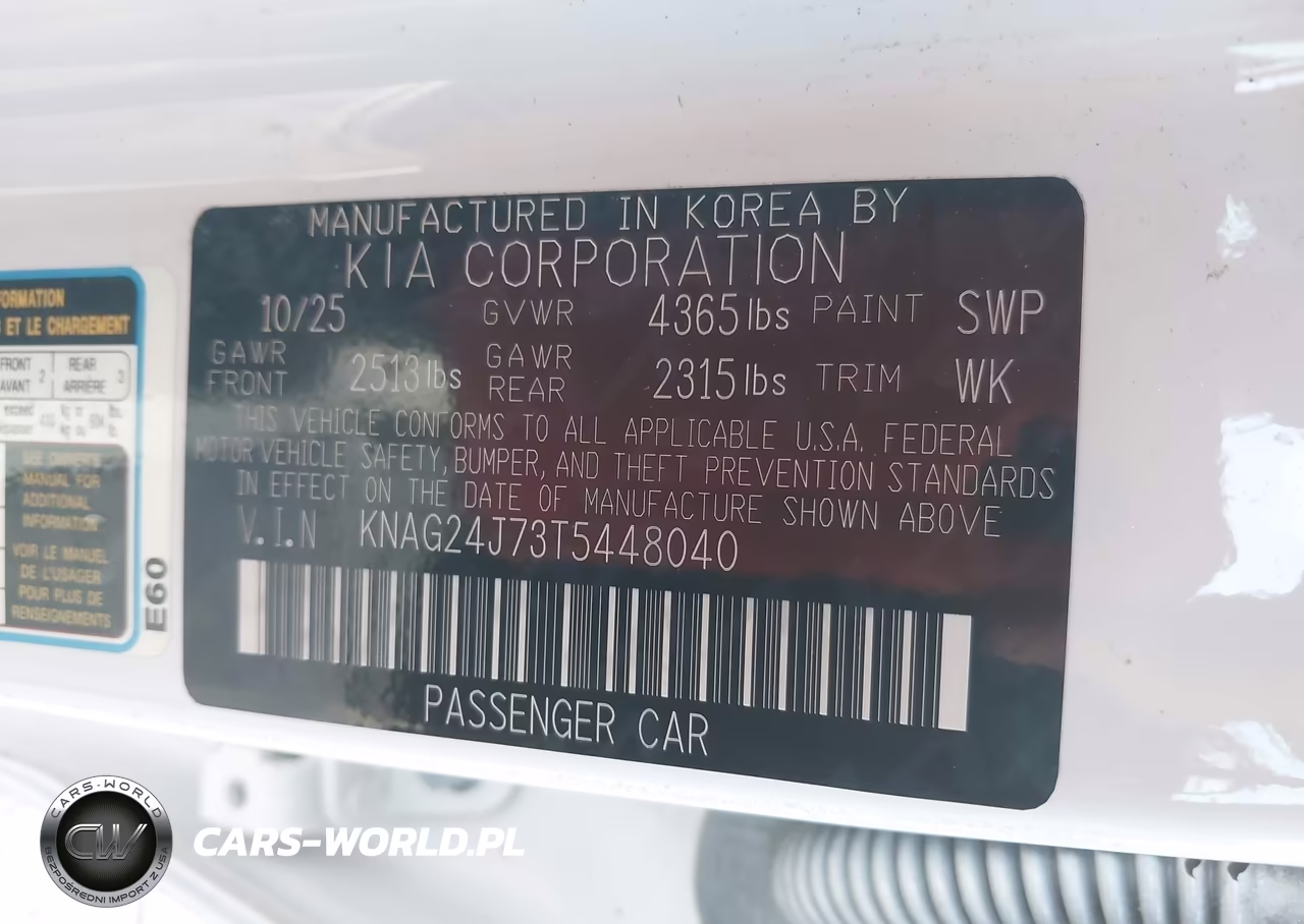 2026 Kia K5 Lxs Fwd VIN:KNAG24J73T5448040 - 9