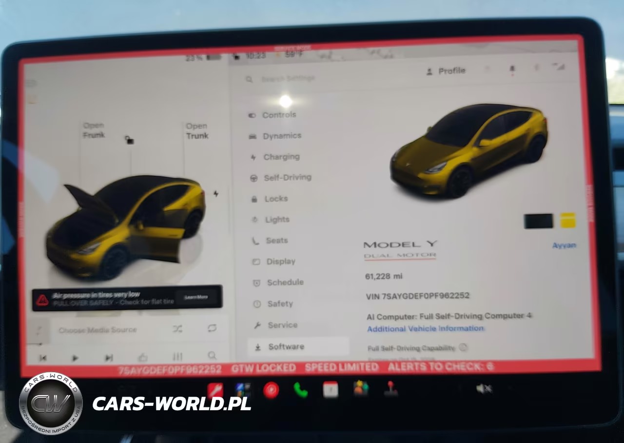 2023 Tesla Model Y Performance Dual Motor All-Wheel Drive VIN:7SAYGDEF0PF962252 - 19