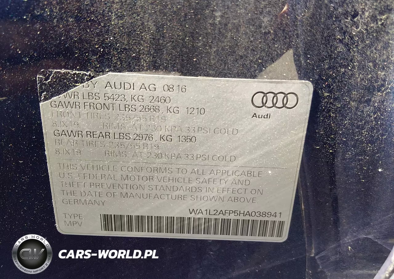 2017 Audi Q5 2.0T Premium VIN:WA1L2AFP5HA038941 - 9