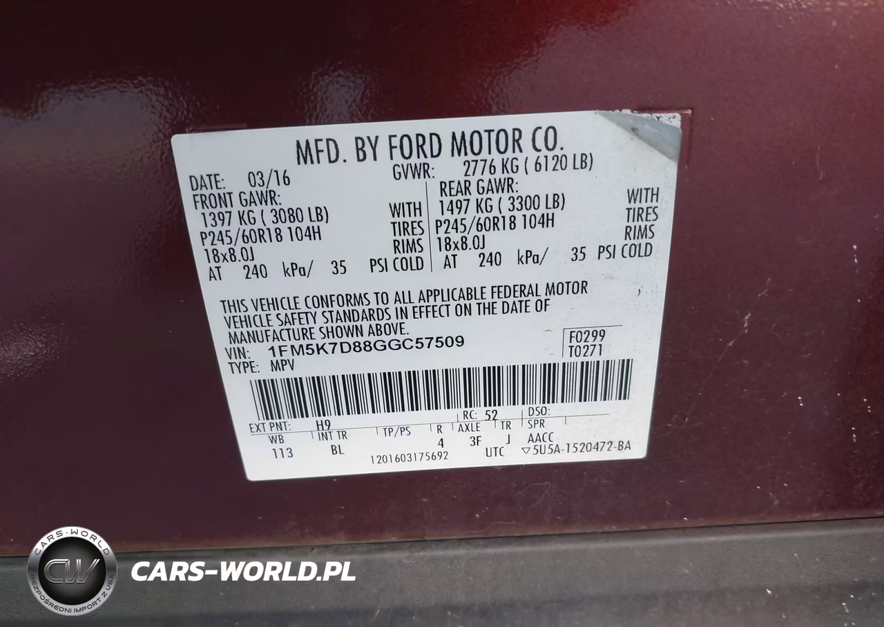 2016 Ford Explorer Xlt VIN:1FM5K7D88GGC57509 - 9
