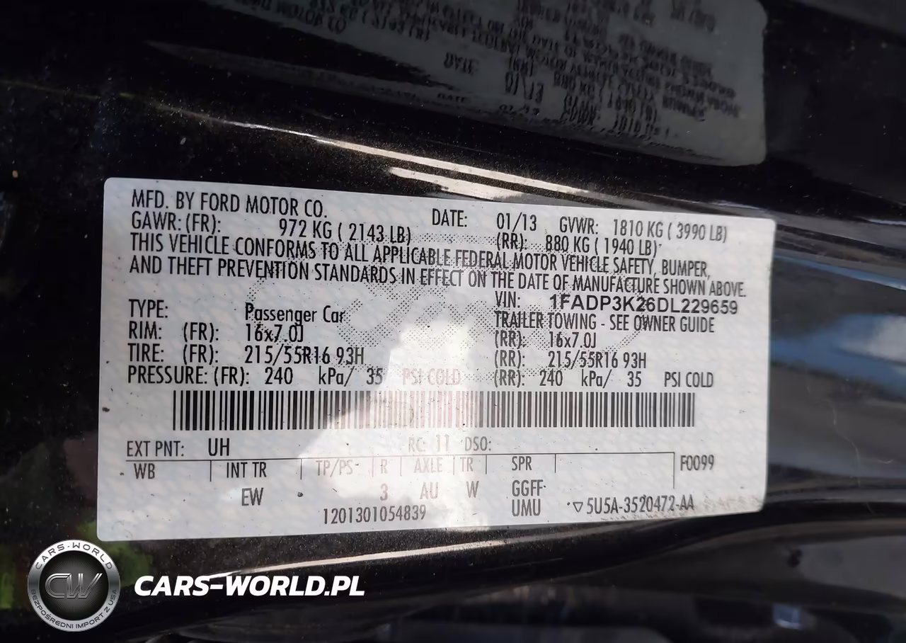 2013 Ford Focus Se VIN:1FADP3K26DL229659 - 9
