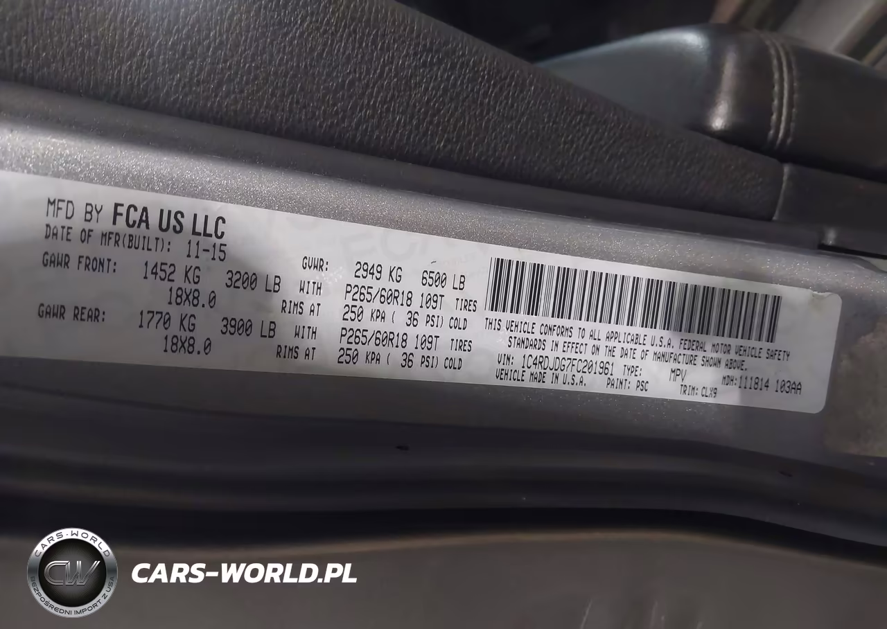 2015 Dodge Durango Limited VIN:1C4RDJDG7FC201961 - 9