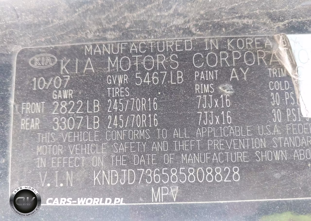 2008 Kia Sorento Ex VIN:KNDJD736585808828 - 9