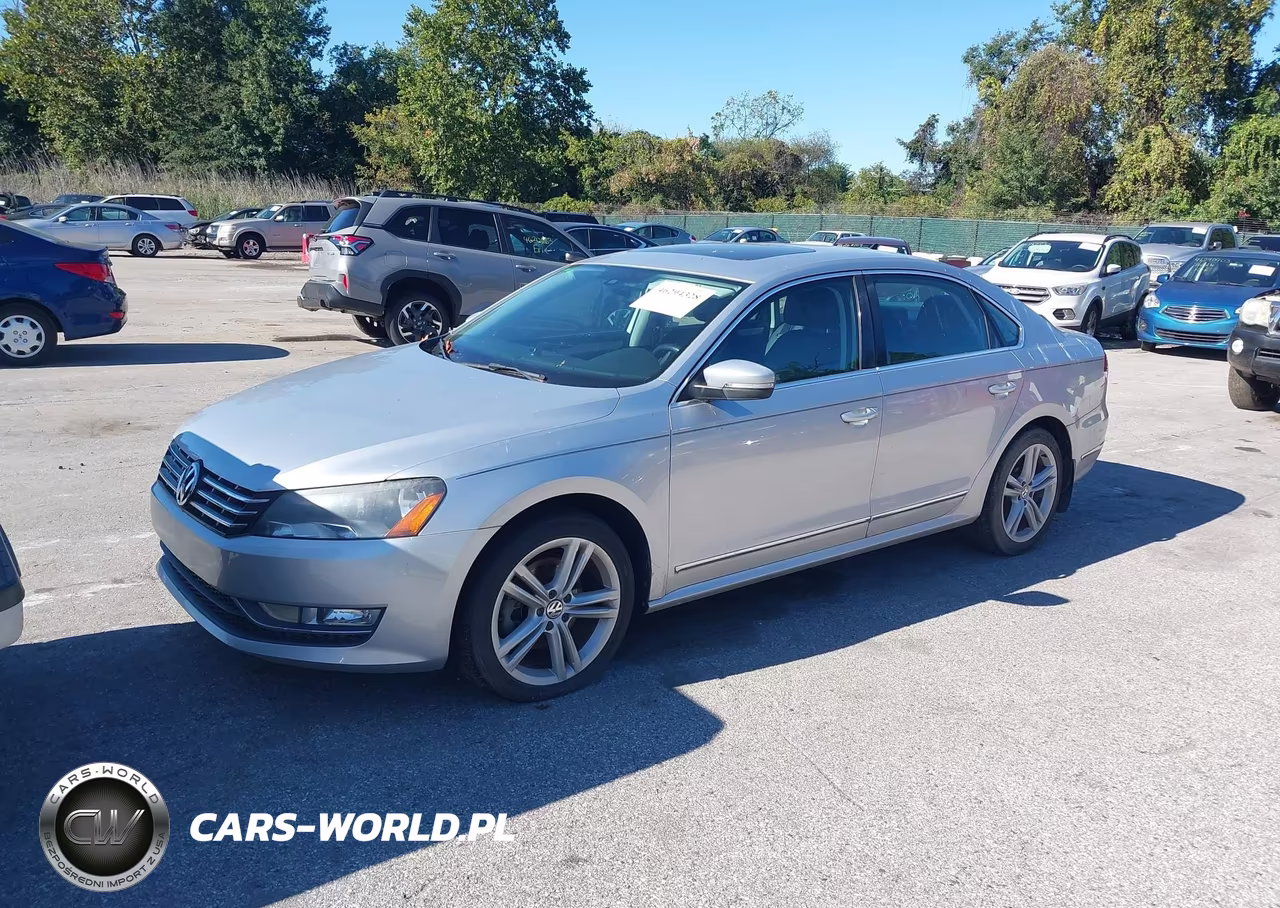 2013 Volkswagen Passat 2.0L Tdi Se VIN:1VWBN7A31DC103487 - 2