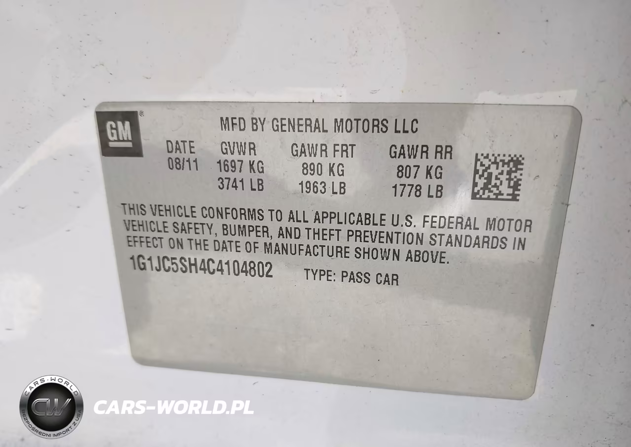 2012 Chevrolet Sonic 2Lt VIN:1G1JC5SH4C4104802 - 9