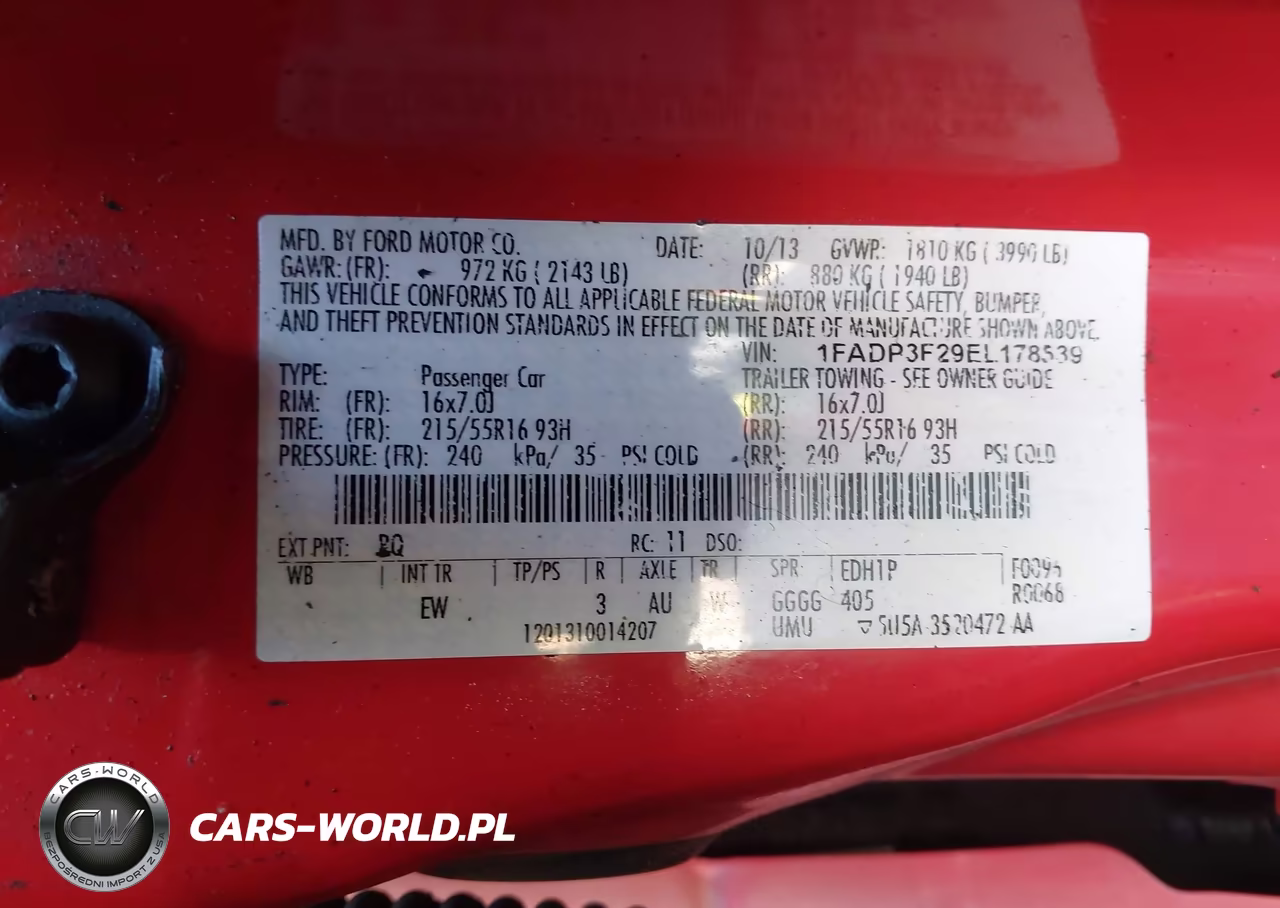2014 Ford Focus Se VIN:1FADP3F29EL178539 - 9