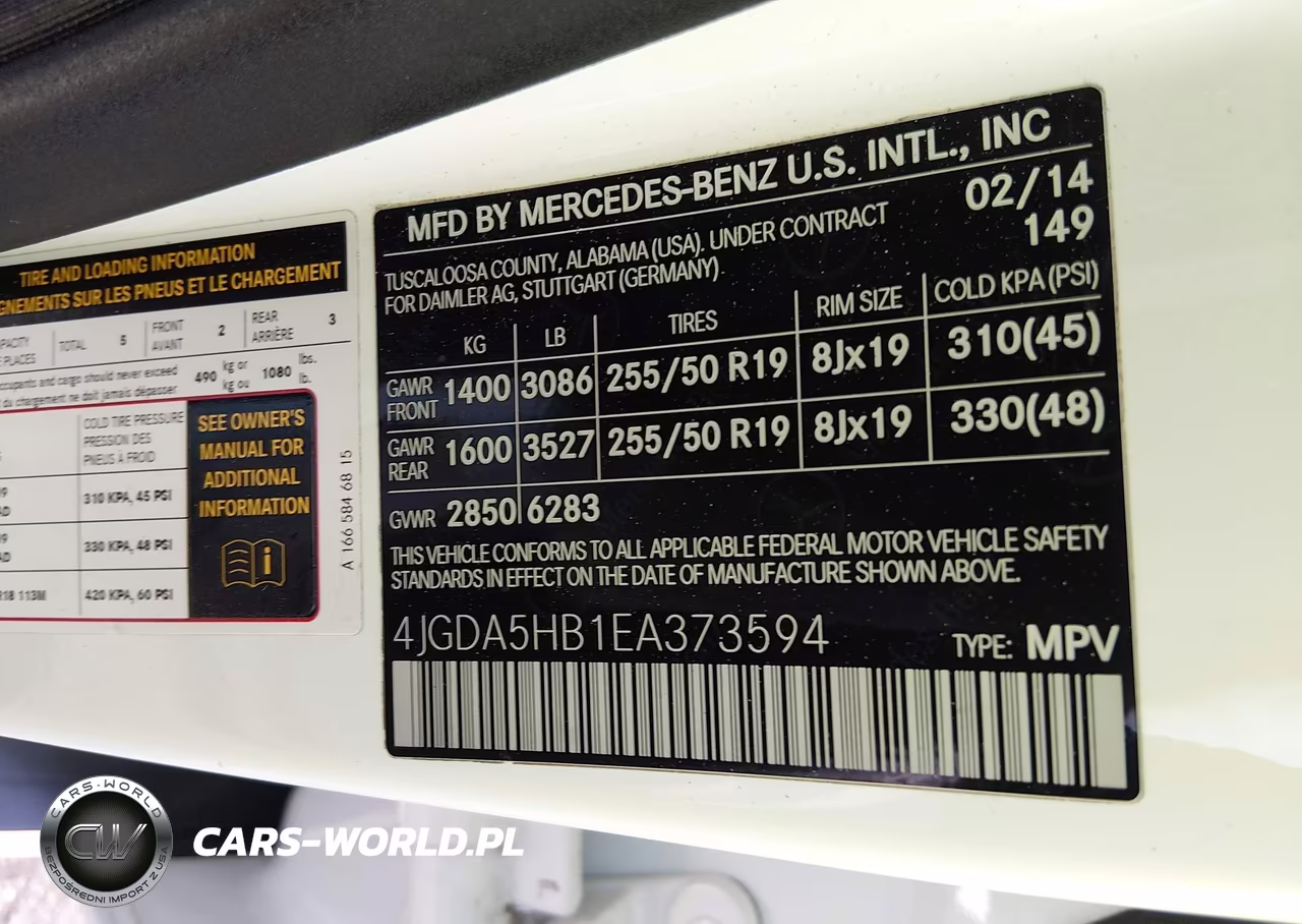 2014 Mercedes-Benz Ml 350 4Matic VIN:4JGDA5HB1EA373594 - 9
