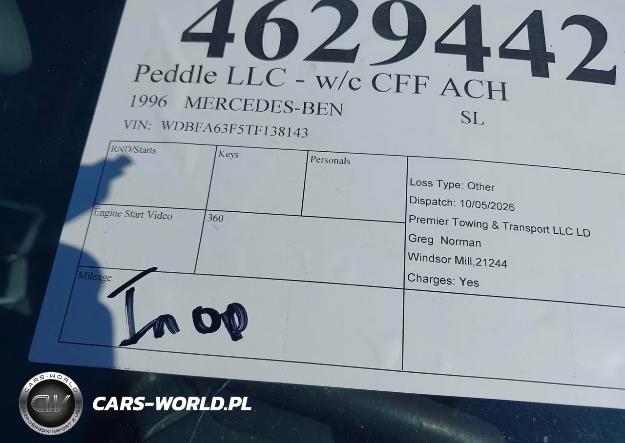 1996 Mercedes-Benz Sl 320 VIN:WDBFA63F5TF138143 - 13