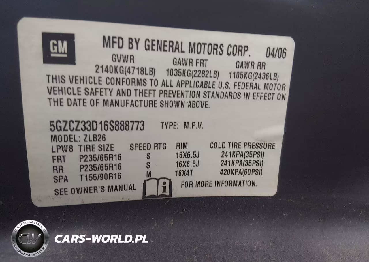2006 Saturn Vue 4 Cyl VIN:5GZCZ33D16S888773 - 9