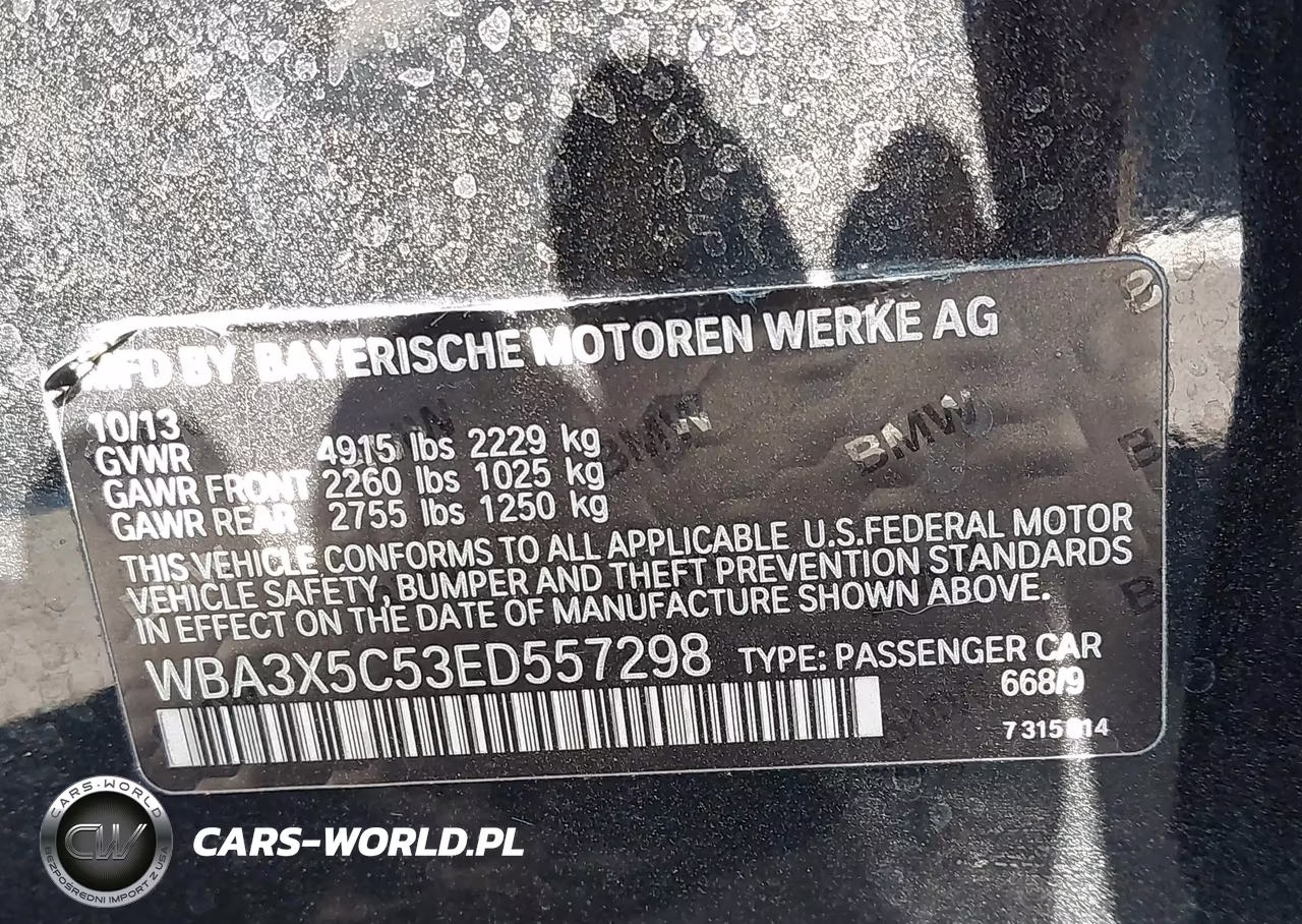 2014 BMW 328I Gran Turismo xDrive VIN:WBA3X5C53ED557298 - 9