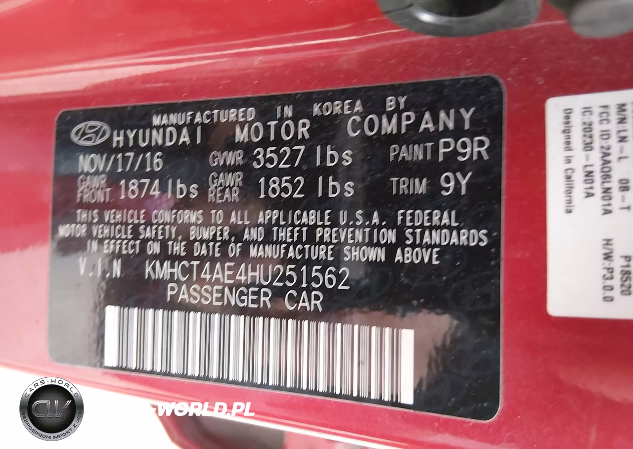 2017 Hyundai Accent Se VIN:KMHCT4AE4HU251562 - 9