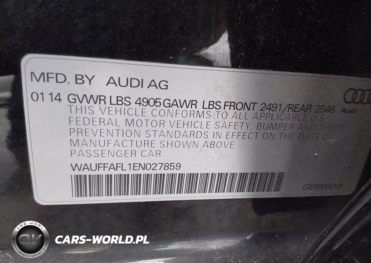 2014 Audi A4 2.0T Premium VIN:WAUFFAFL1EN027859 - 9