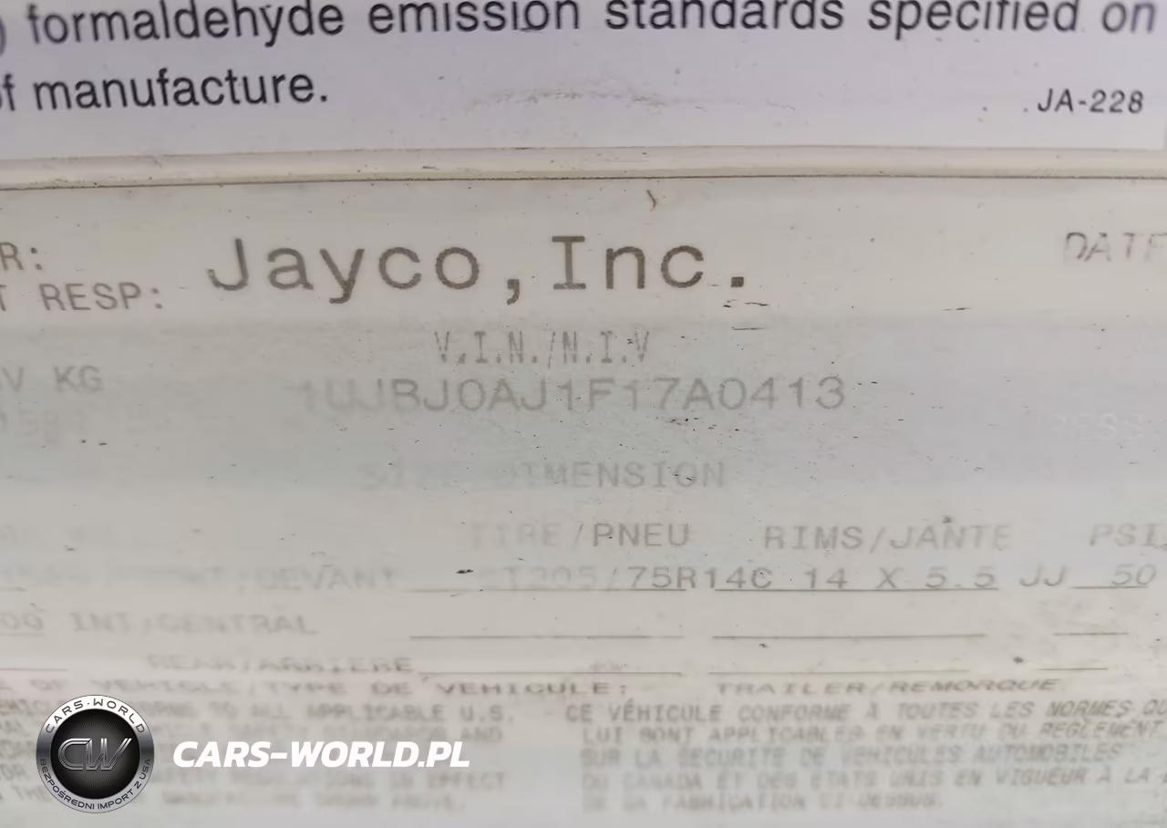 2015 Jayco Other VIN:1UJBJ0AJ1F17A0413 - 9