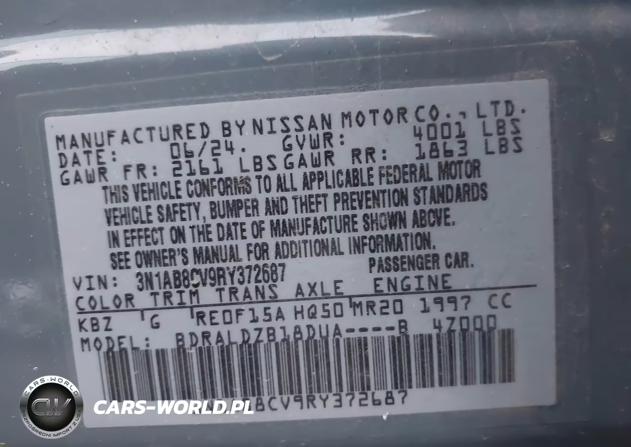 2024 Nissan Sentra Sv Xtronic Cvt VIN:3N1AB8CV9RY372687 - 9
