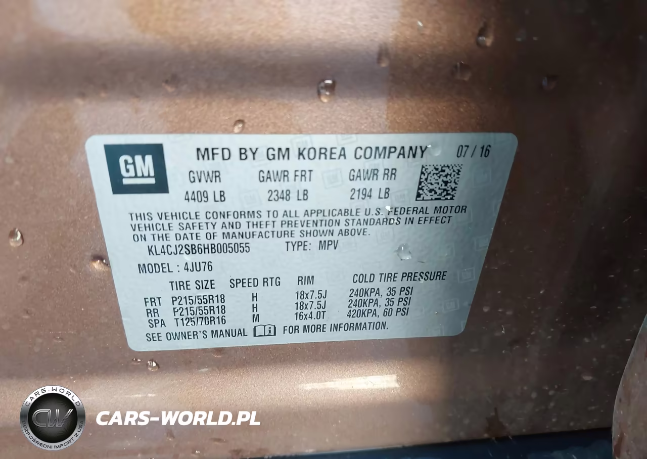 2017 Buick Encore VIN:KL4CJ2SB6HB005055 - 8
