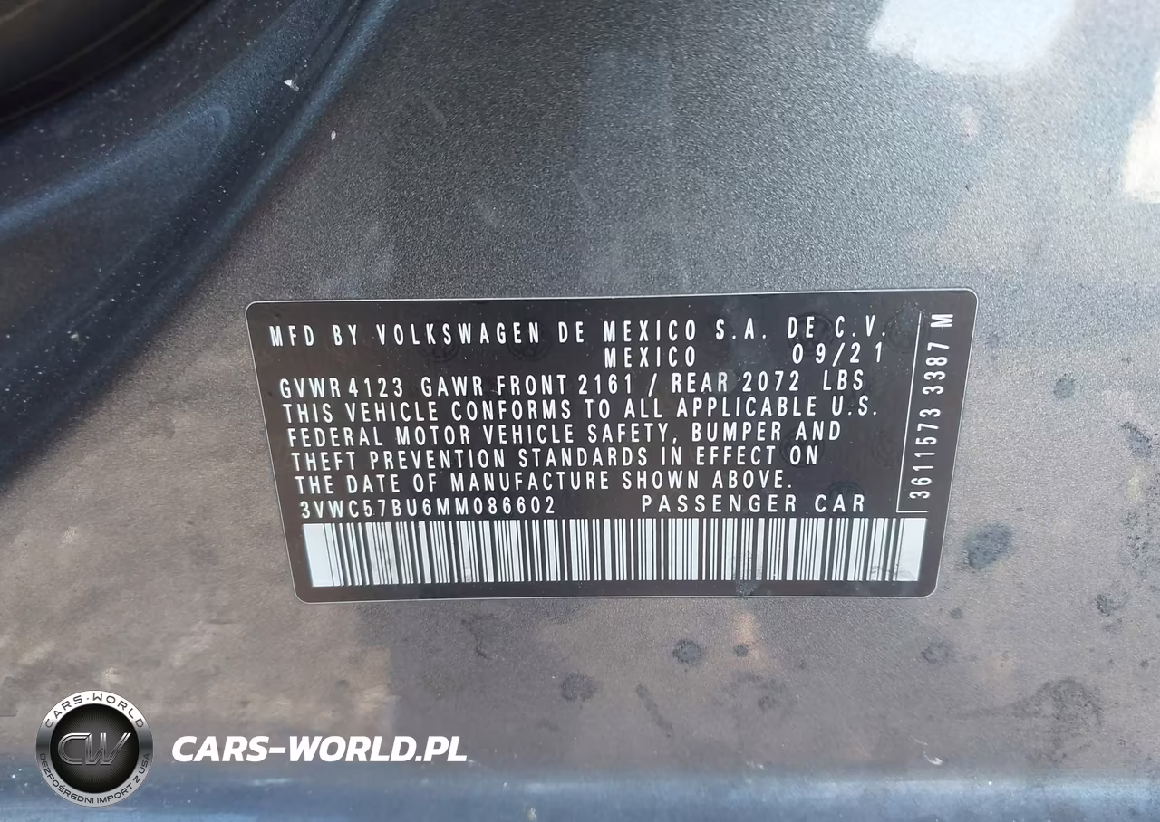2021 Volkswagen Jetta 1.4T R-Line-1.4T S-1.4T Se VIN:3VWC57BU6MM086602 - 9