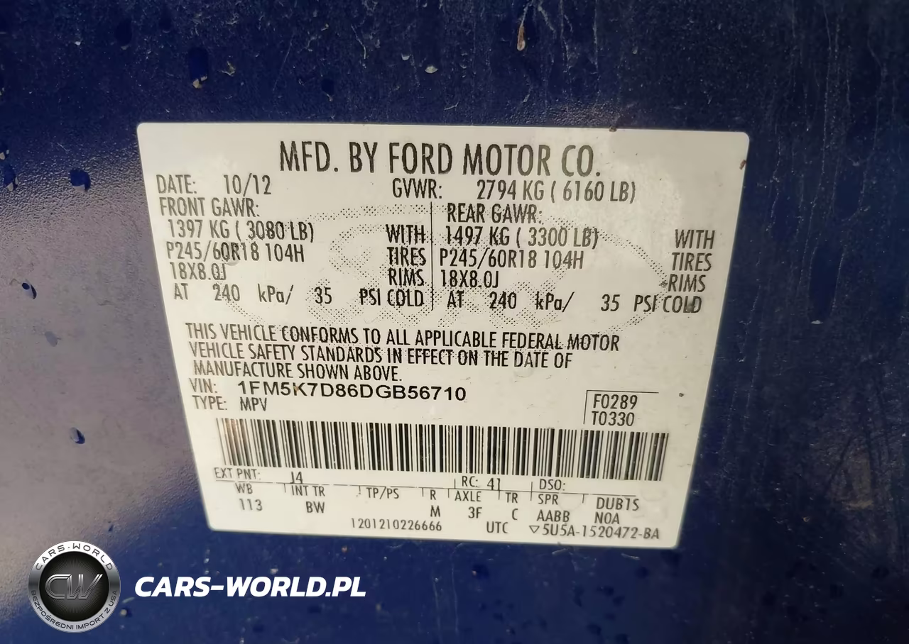 2013 Ford Explorer Xlt VIN:1FM5K7D86DGB56710 - 9