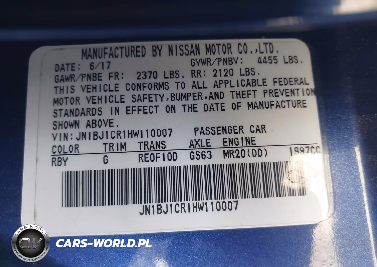 2017 Nissan Rogue Sport Sv VIN:JN1BJ1CR1HW110007 - 9