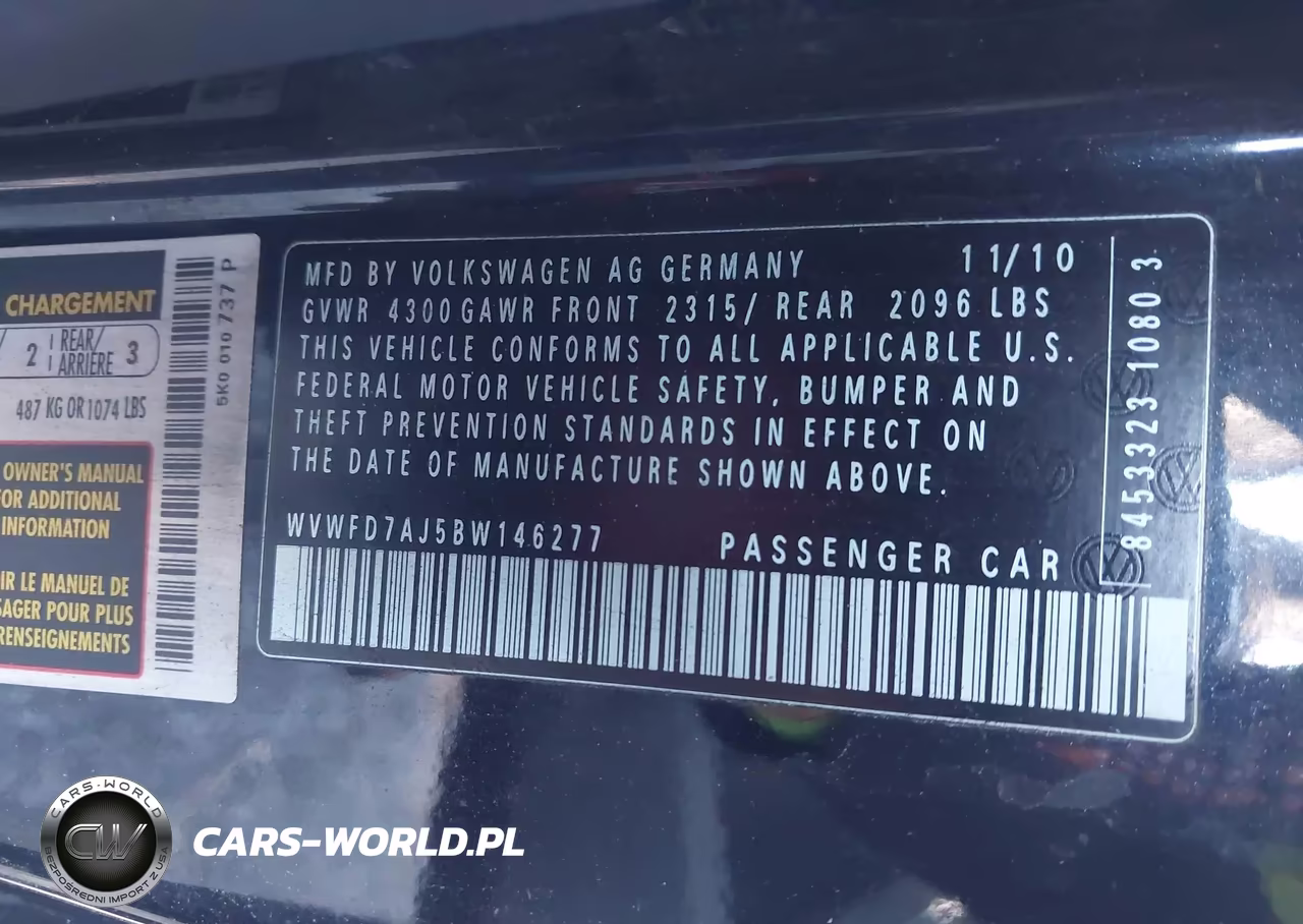 2011 Volkswagen Gti 2-Door VIN:WVWFD7AJ5BW146277 - 9